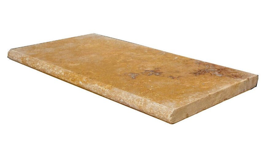 Gold Travertine Pool Coping